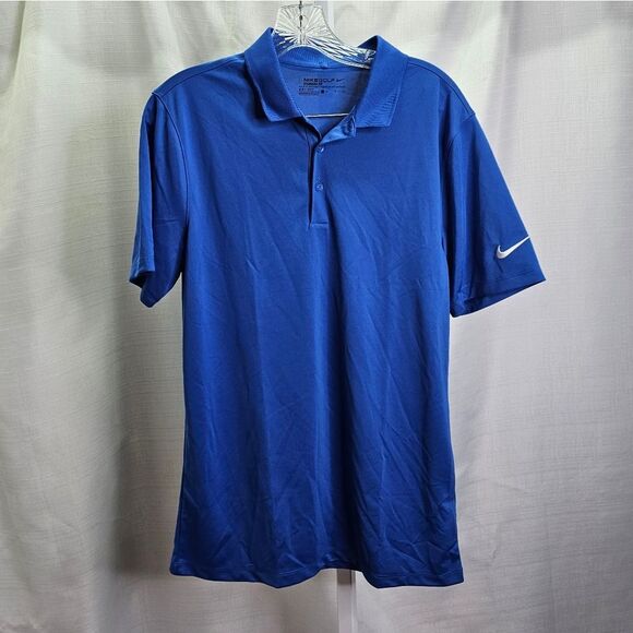 Nike Golf Standard Fit Blue Short Sleeve Polo Shirt Size Small - Picture 3 of 8